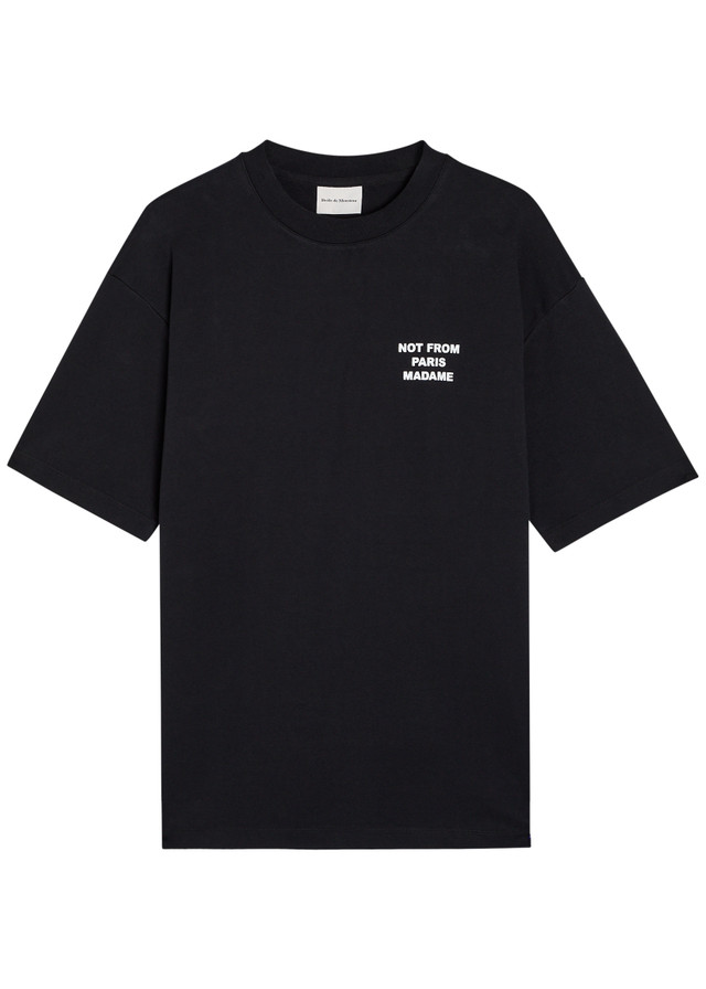 DRÔLE DE MONSIEUR Le T-shirt Slogan printed cotton T-shirt