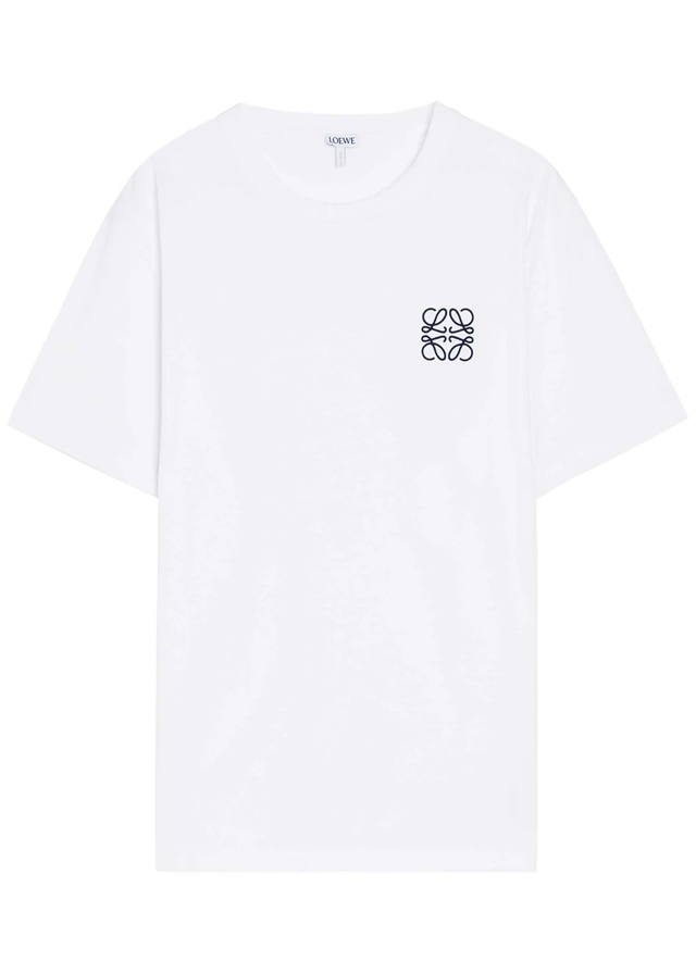 LOEWE Logo-embroidered cotton T-shirt