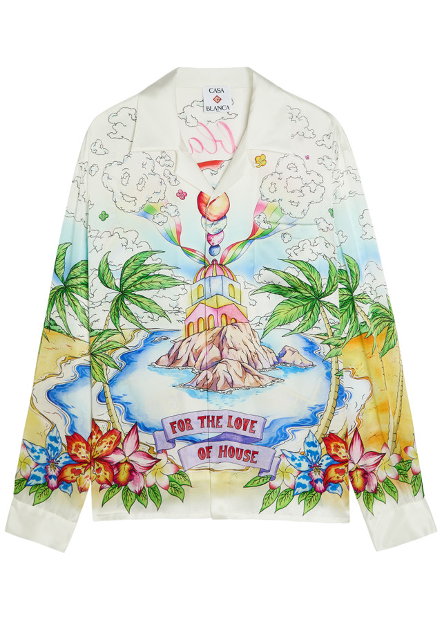 CASABLANCA Better Days printed silk shirt