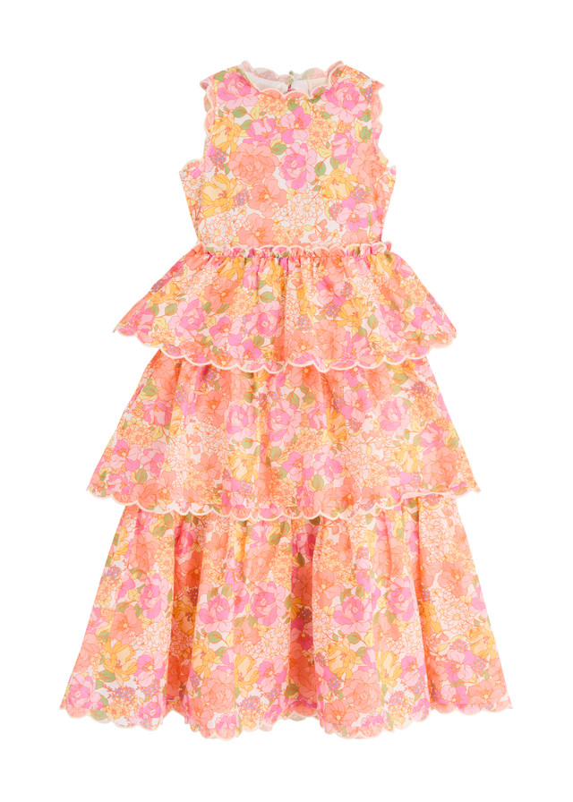 MARLO Alexa floral-print tiered cotton dress