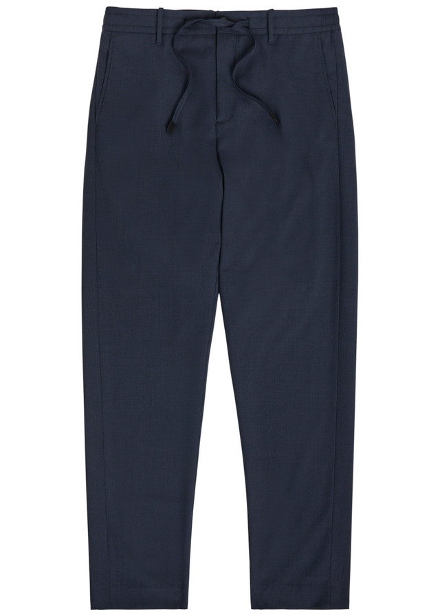 CANALI Tapered-leg wool trousers