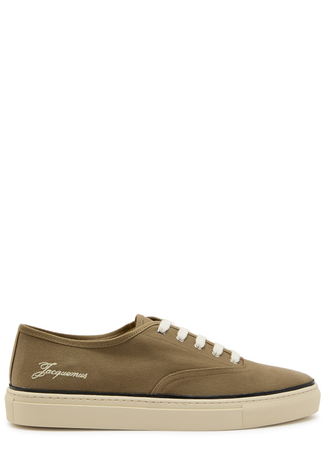 JACQUEMUS Les Fefe logo-embroidered canvas sneakers