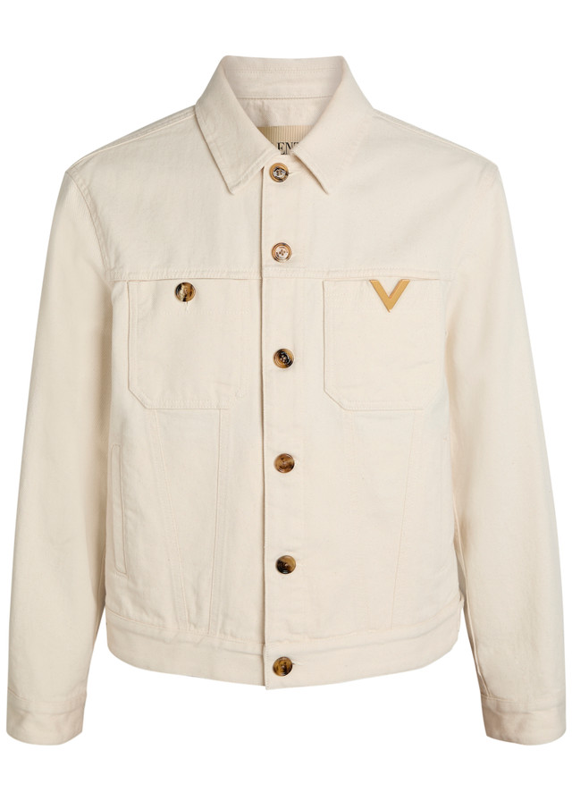 VALENTINO GARAVANI Giubbino Genio logo denim jacket