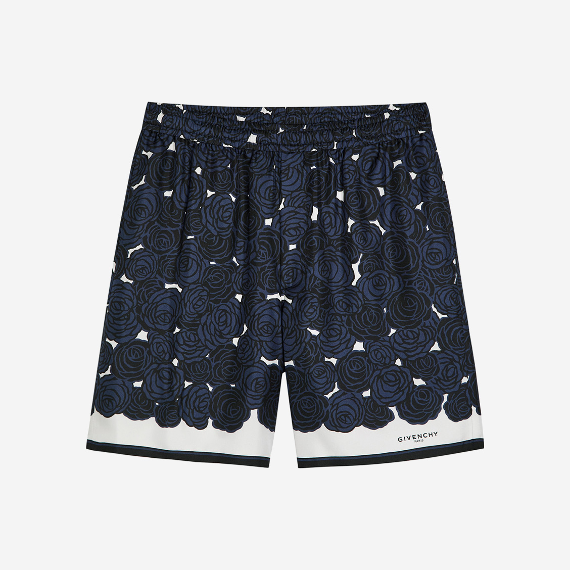 GIVENCHY Floral-print silk shorts