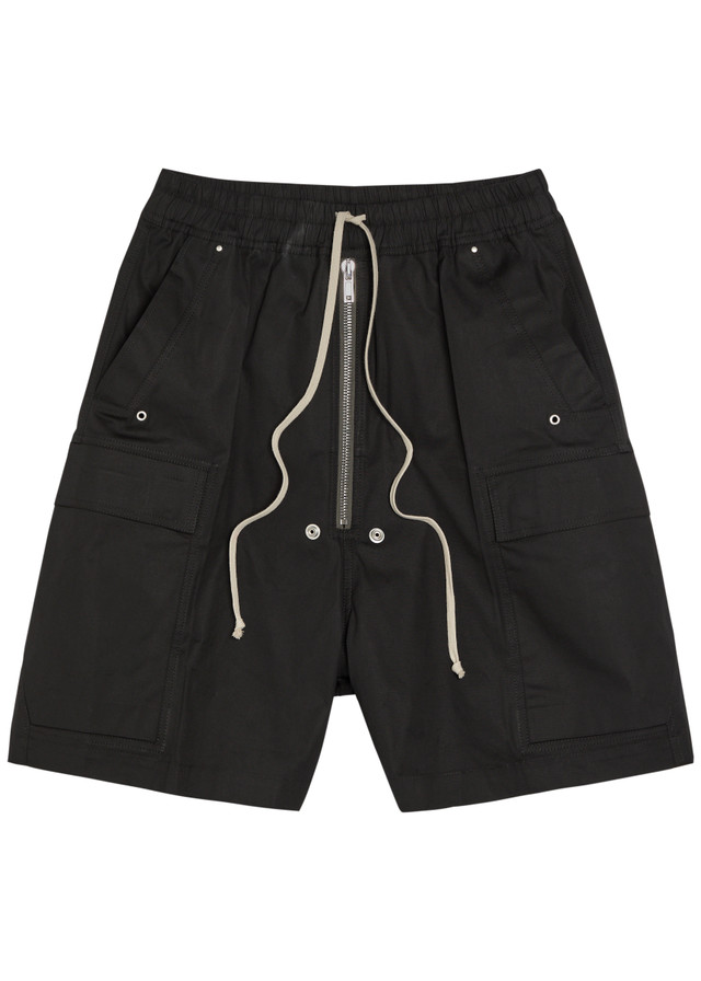RICK OWENS Cargobela stretch-cotton cargo shorts