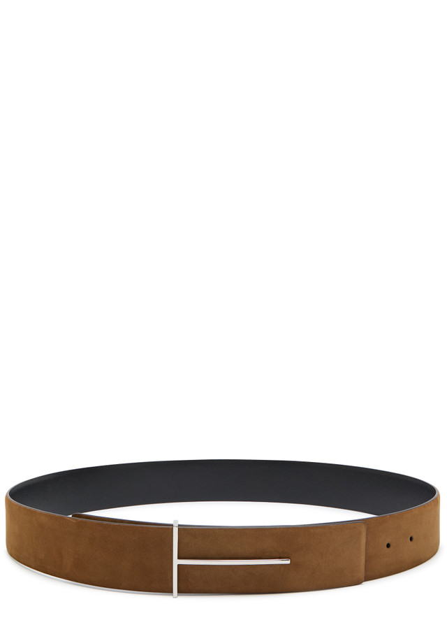TOM FORD Reversible nubuck belt