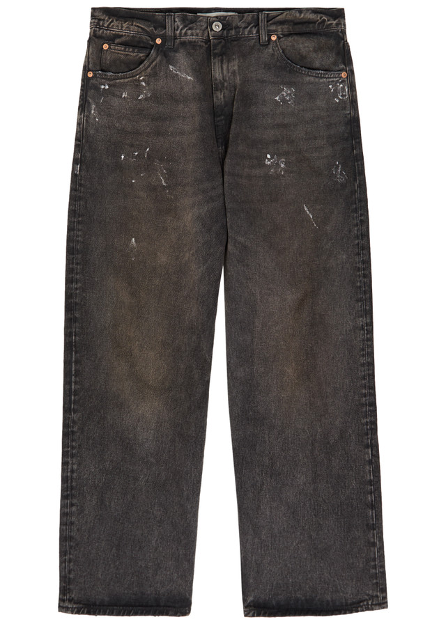OUR LEGACY Vast Cut paint-splatter straight-leg jeans