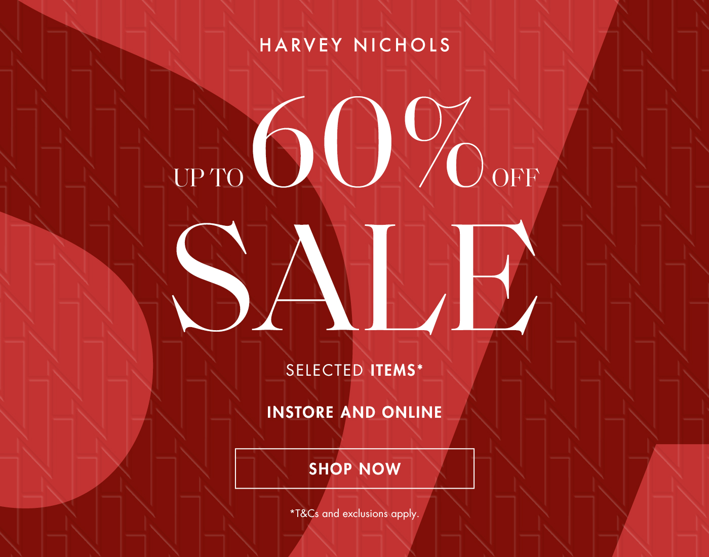 Up to 60% off Sale