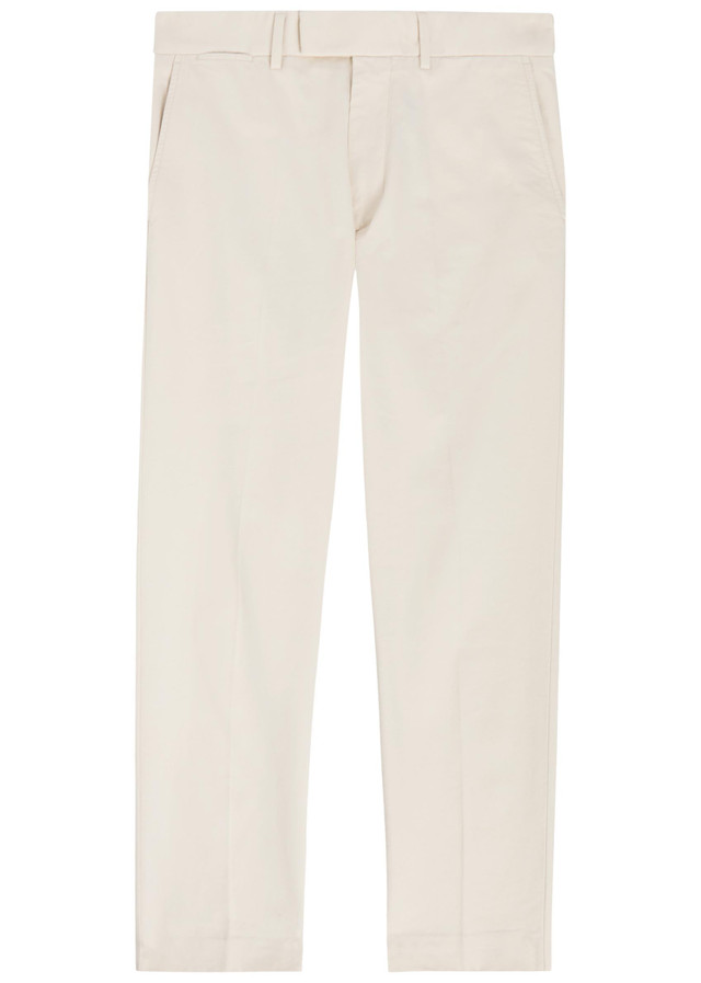 TOM FORD Tapered-leg cotton trousers