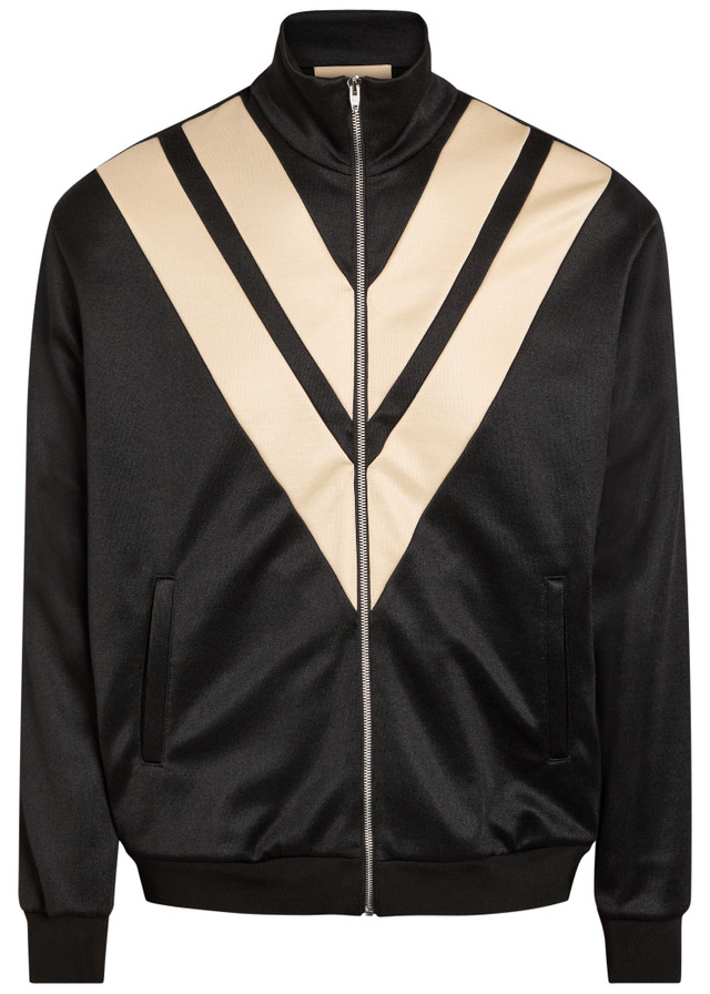 VALENTINO GARAVANI Panelled jersey track jacket