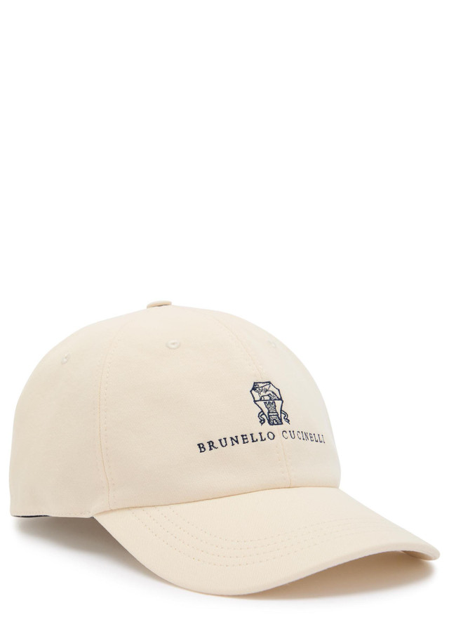 BRUNELLO CUCINELLI Logo-embroidered cotton cap