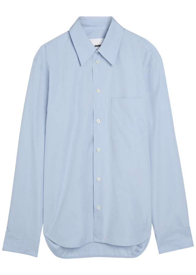 JIL SANDER Cotton-poplin shirt