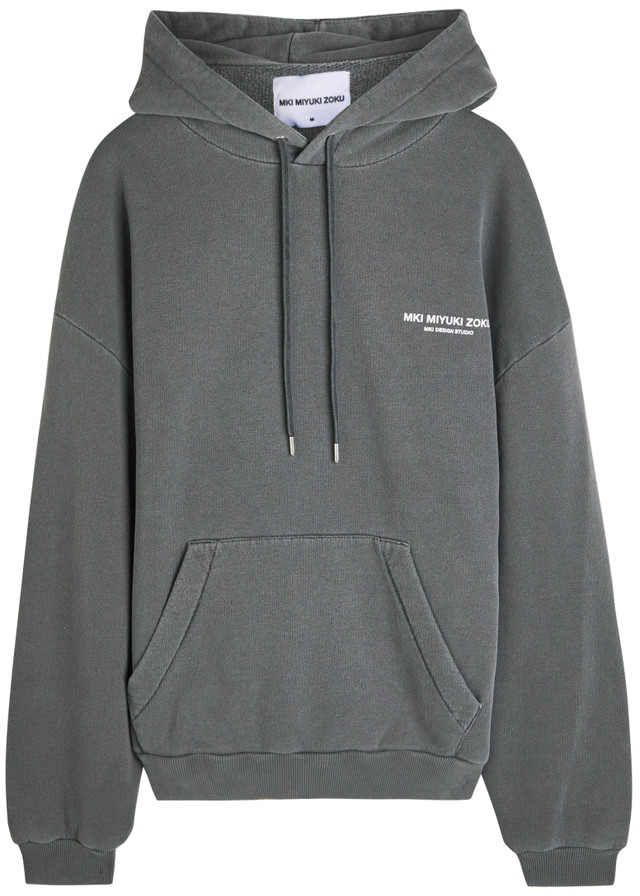 MKI MIYUKI ZOKU Design Studio hooded cotton-blend sweatshirt