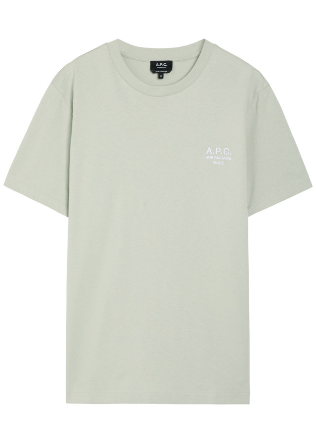 A.P.C. Logo-embroidered cotton T-shirt