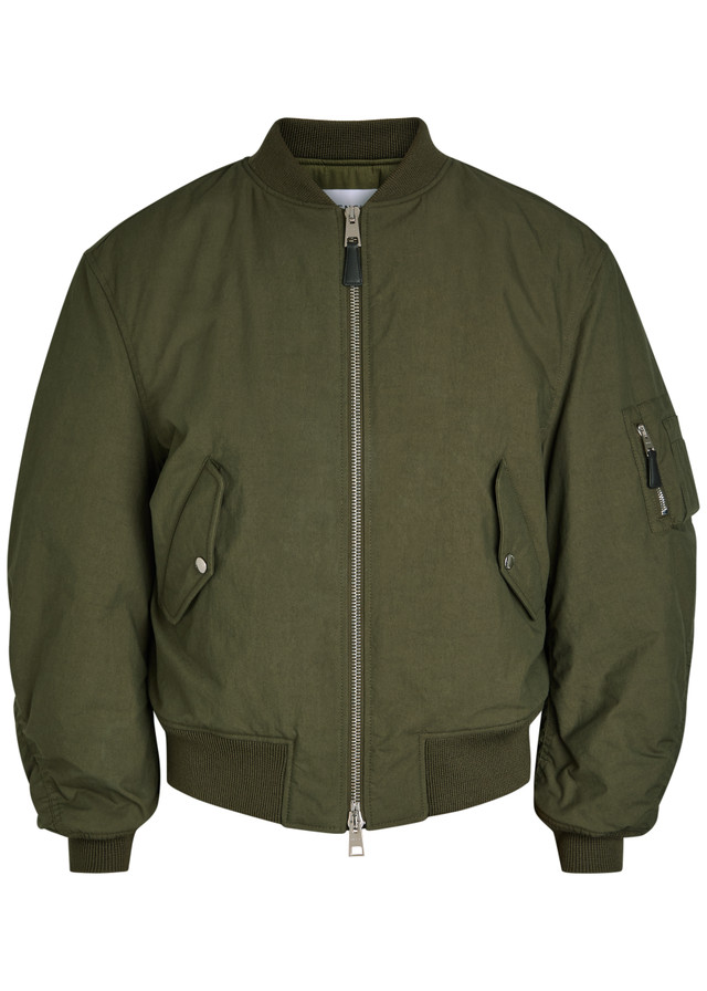 GIVENCHY Logo-print cotton-blend bomber jacket