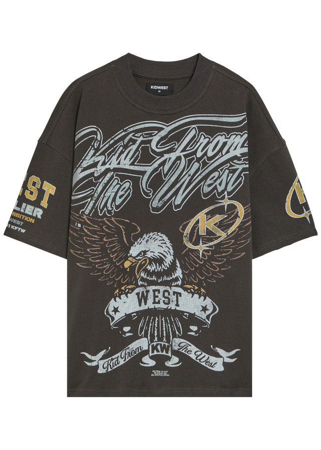 KIDWEST Eagle Atelier printed cotton T-shirt