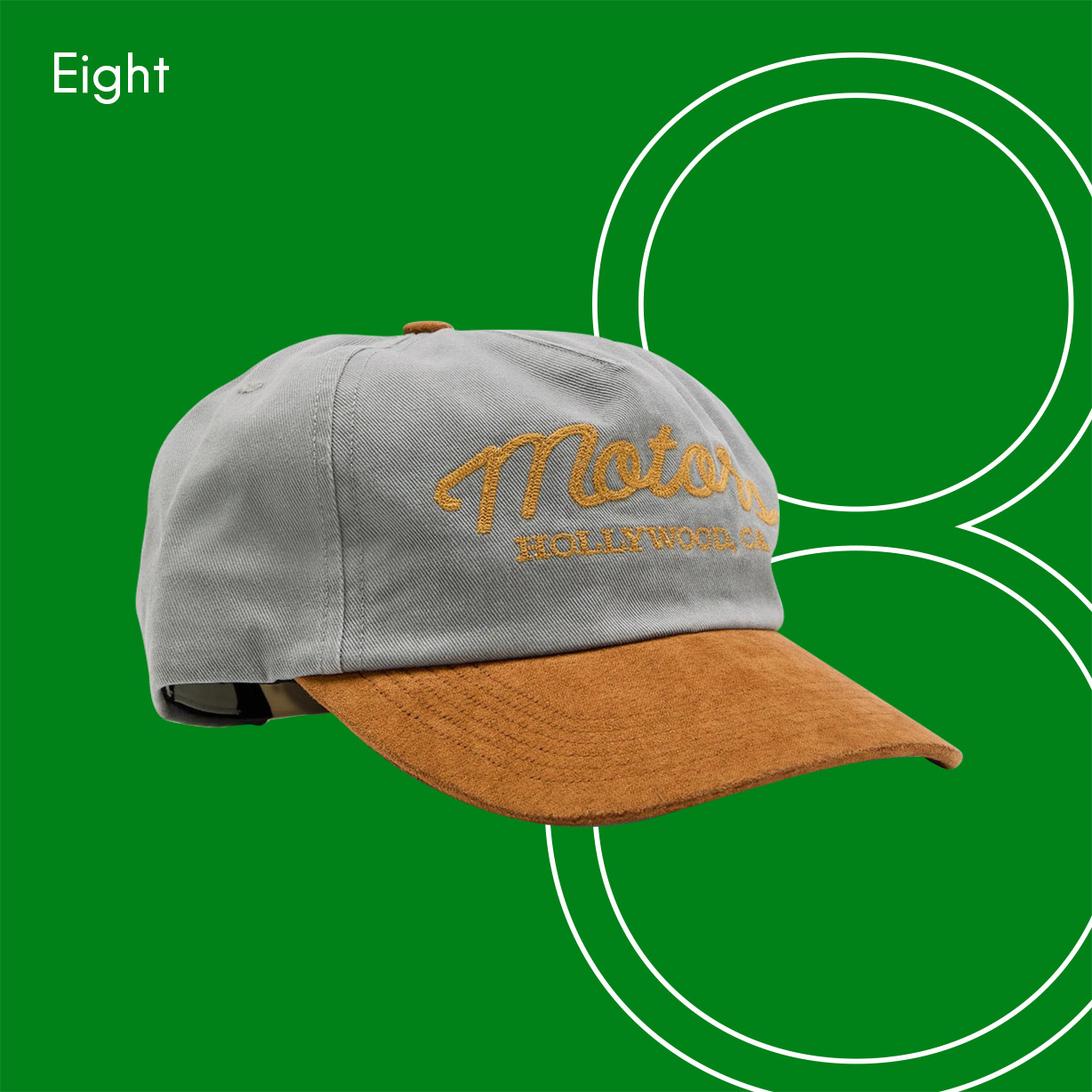 CHERRY LOS ANGELES Motors 5 Panel embroidered cotton cap