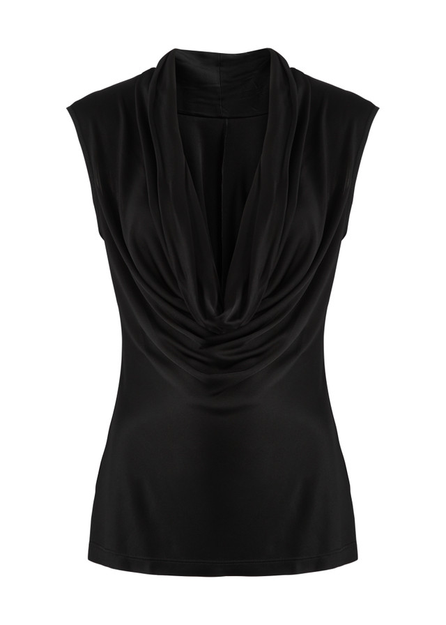 HELMUT LANG Reversible satin-jersey tank