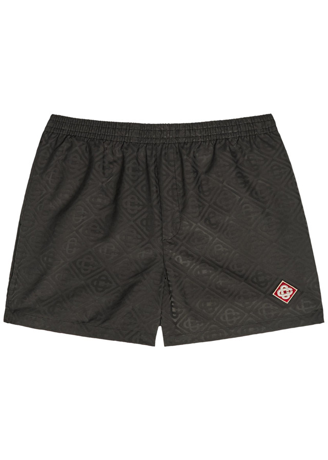 CASABLANCA Logo-appliquéd monogram shell swim shorts