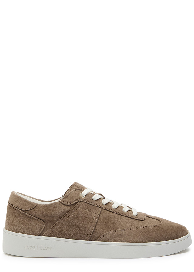 JUDE LLOW Pierre panelled suede sneakers