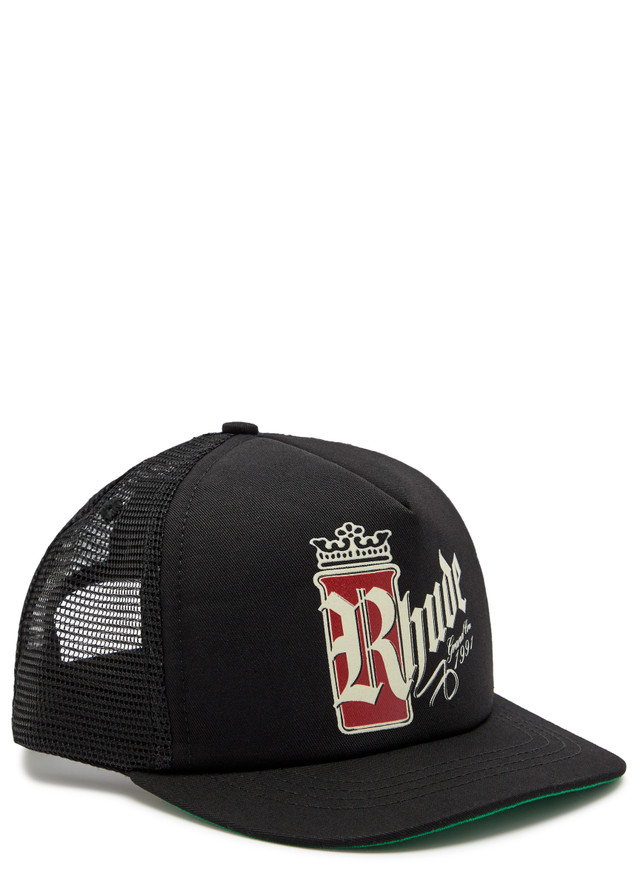 RHUDE Fumar logo mesh and woven cap