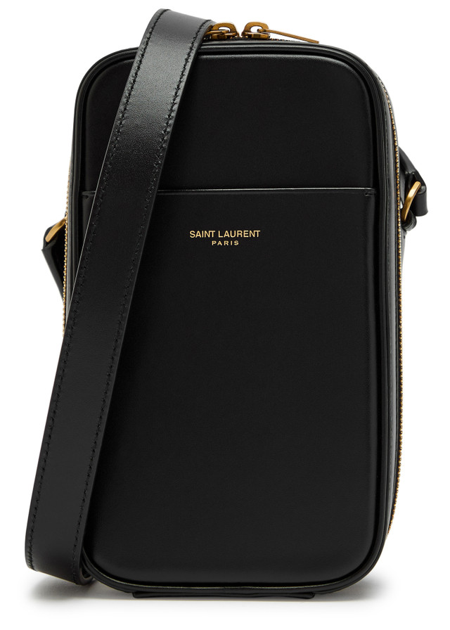 SAINT LAURENT Dailycase logo leather cross-body bag