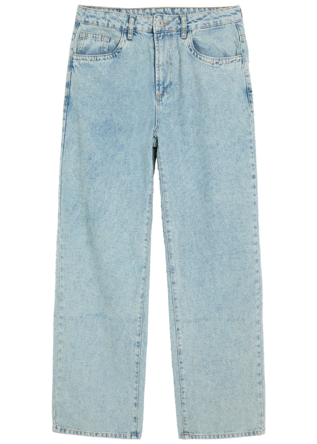 MKI MIYUKI ZOKU Twisted Weave textured wide-leg jeans