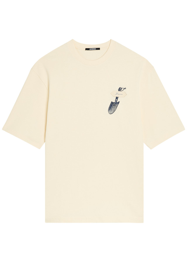 JACQUEMUS Le T-shirt Pelle logo cotton T-shirt