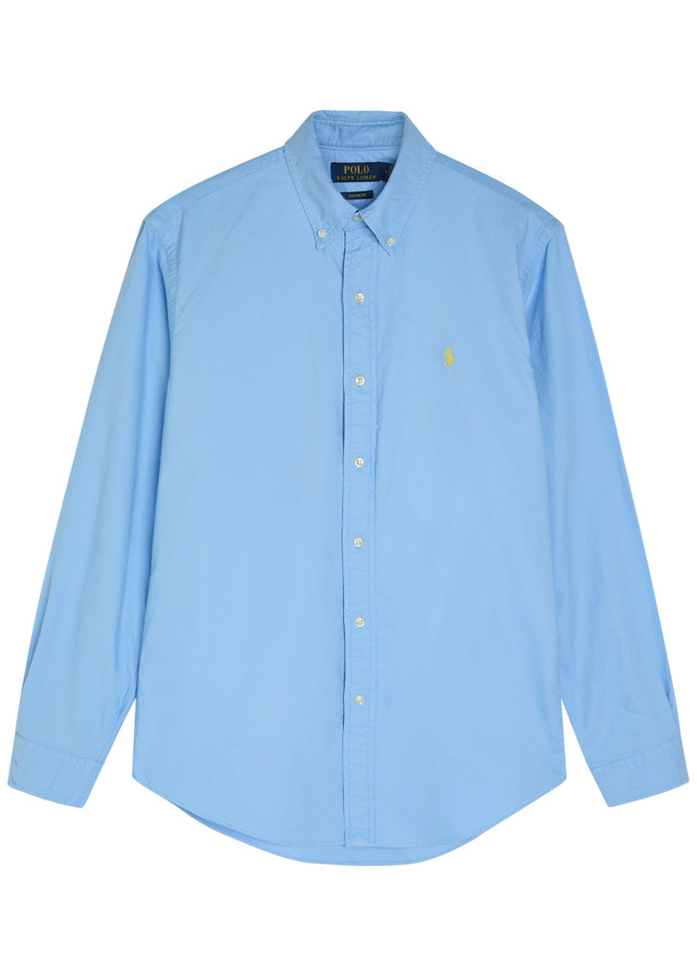 POLO RALPH LAUREN Logo-embroidered cotton shirt