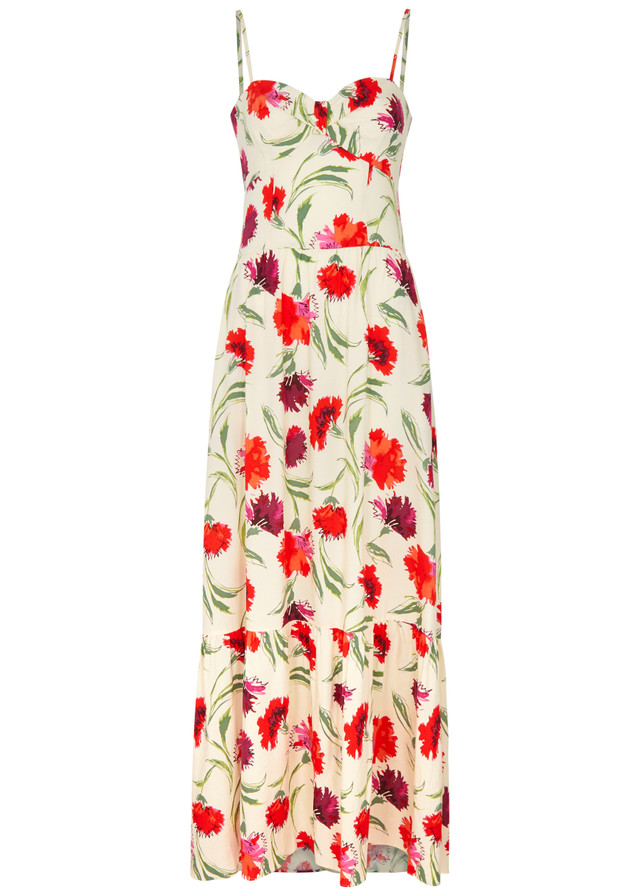 DIANE VON FURSTENBERG Etta floral-print rayon maxi dress