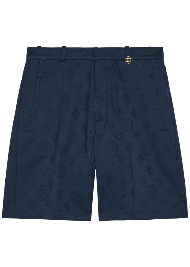 CASABLANCA Monogram cotton shorts