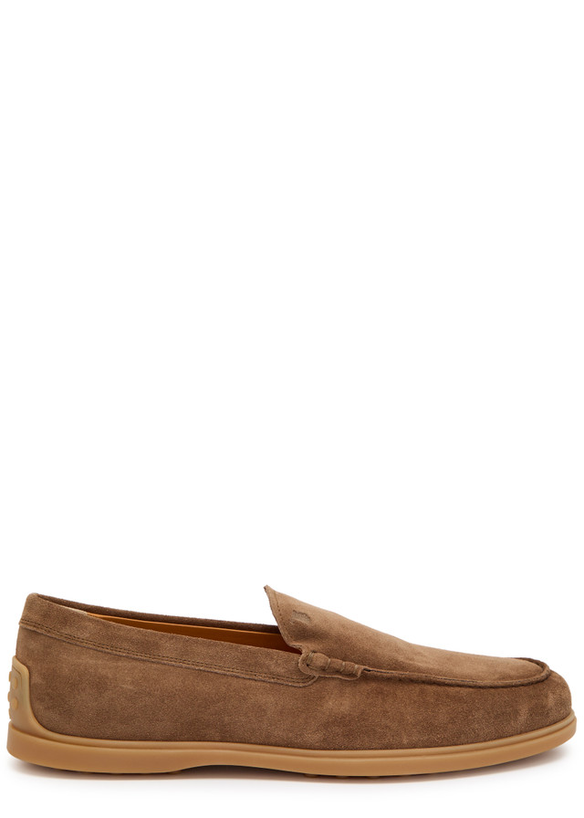 TODS Gomma suede loafers