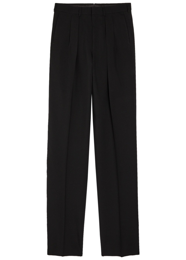 TOM FORD Double pleat wool-blend trousers
