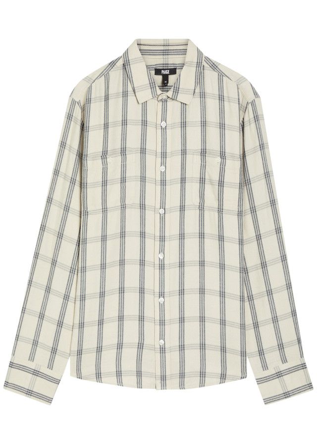 PAIGE Everett checked flannel shirt