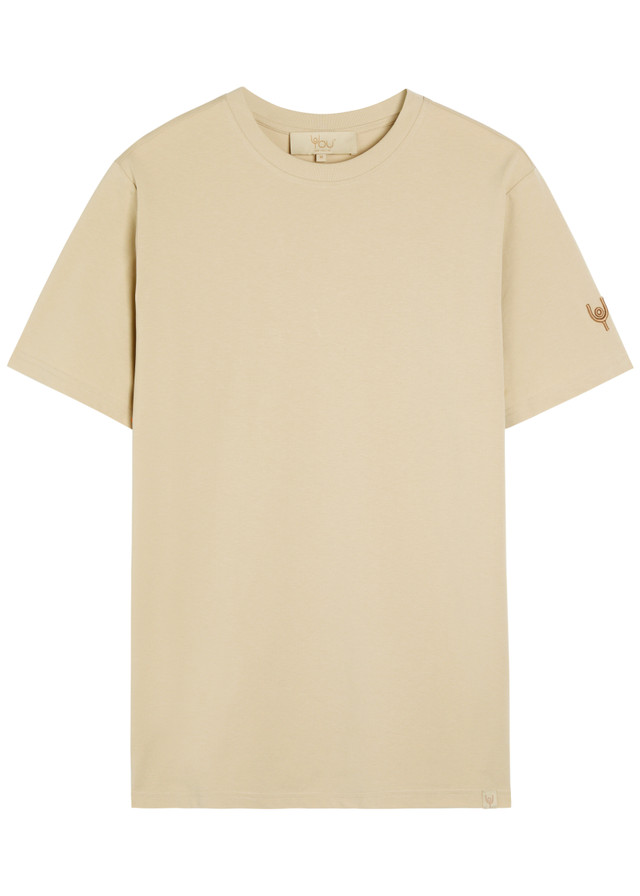 NOW YOU LIVE Arensby logo-embroidered cotton T-shirt