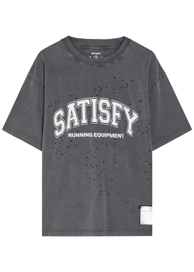 SATISFY MothTech distressed cotton T-shirt