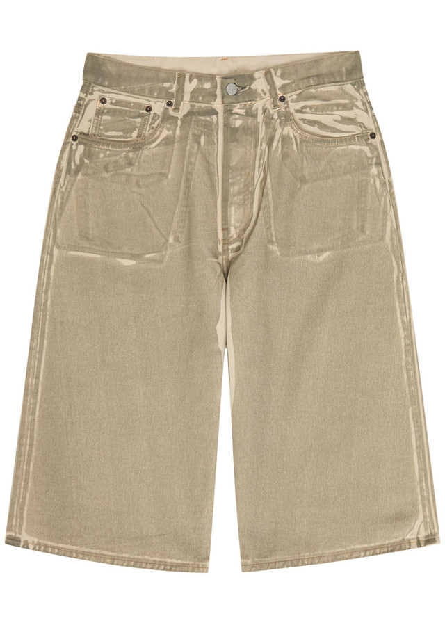 ACNE STUDIOS Two-tone denim shorts