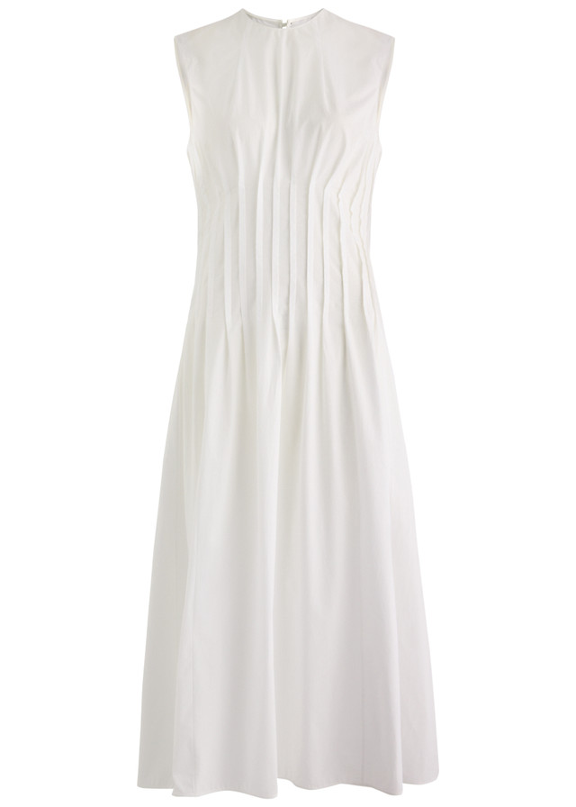 KHAITE Wes cotton midi dress
