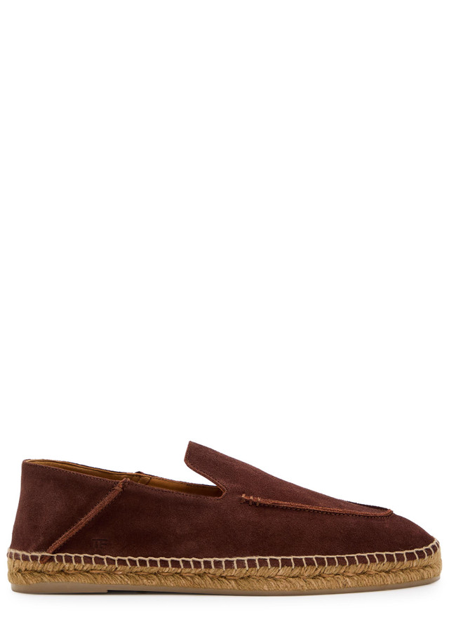 TOM FORD Suede espadrille loafers