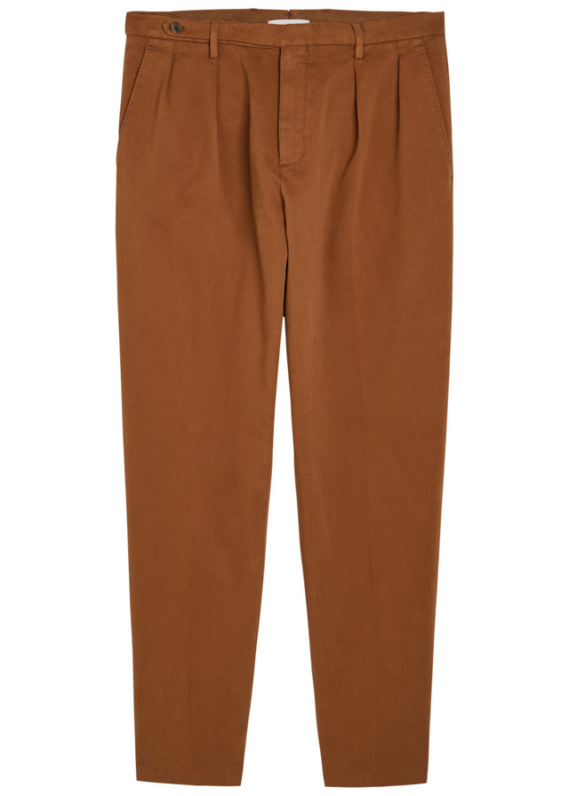 BOGLIOLI Straight-leg stretch-cotton trousers