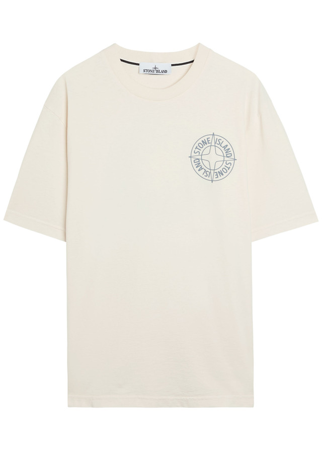 STONE ISLAND Logo-print cotton T-shirt