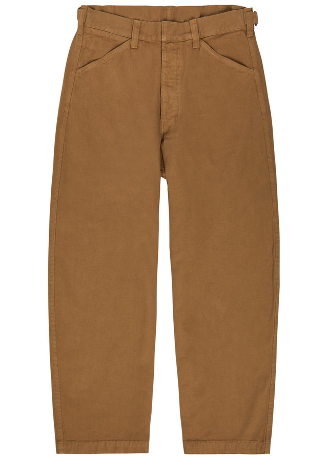 LEMAIRE Oversized cotton-twill trousers