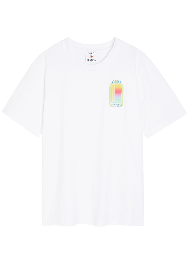 CASABLANCA L'Arche printed cotton T-shirt