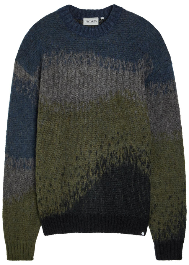 CARHARTT WIP Tinley striped jacquard brushed-knit jumper