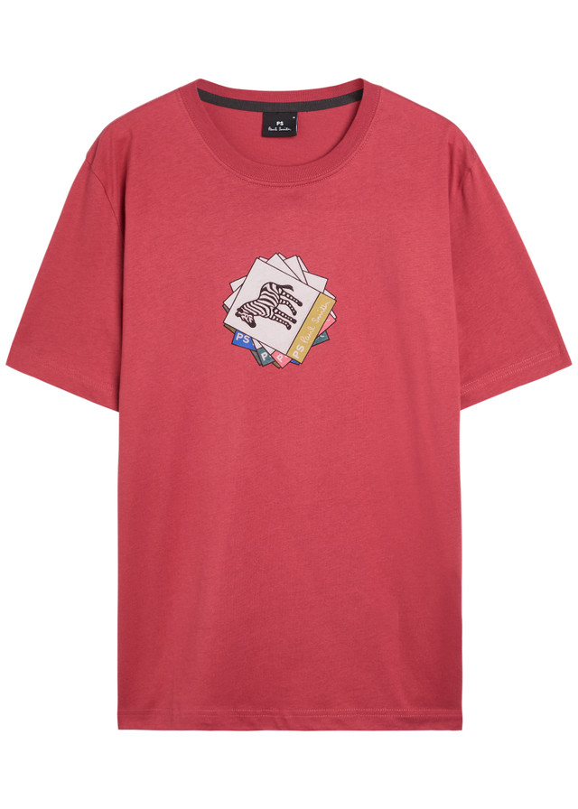 PS PAUL SMITH Zebra printed cotton T-shirt