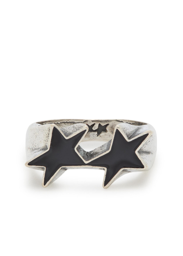 TWOJEYS Icon enamelled sterling silver-plated ring