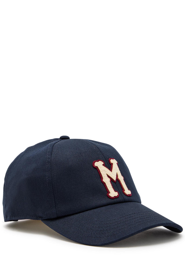 MONCLER Logo-appliquéd twill cap