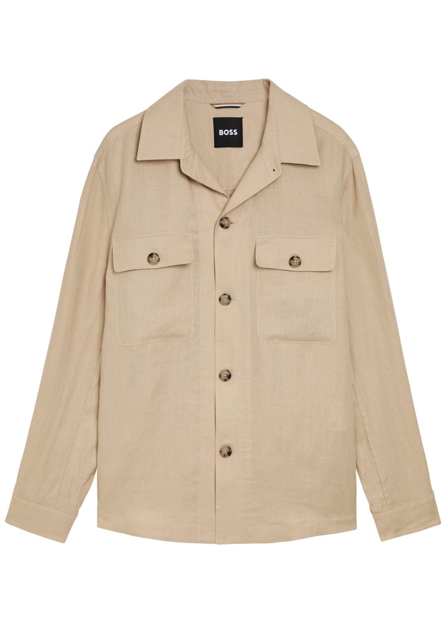 BOSS Linen overshirt