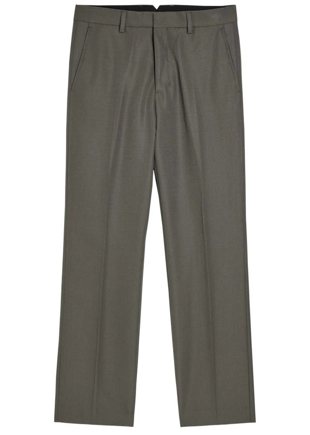 AMI PARIS Straight-leg wool trousers