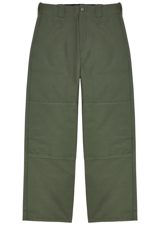 KENZO Double-knee cotton-twill chinos